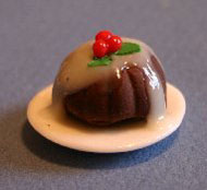 Dollhouse Miniature Christmas Pudding Victorian